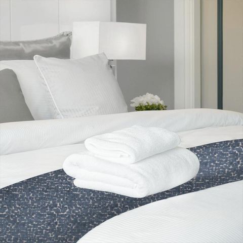 Mattone Navy Bed Runner