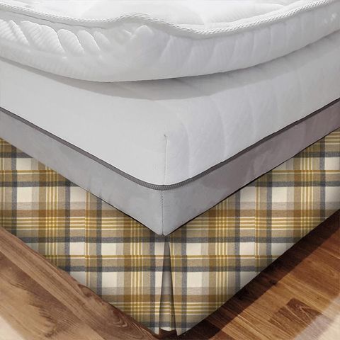 Cheltenham Mustard Bed Base Valance