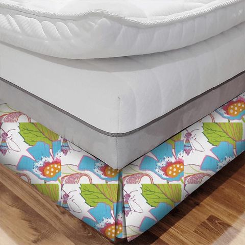 Lotus Summer Bed Base Valance