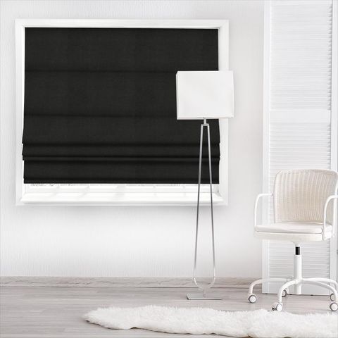 Renzo Ebony Made To Measure Roman Blind