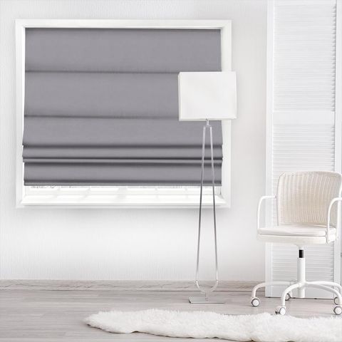 Renzo Smoke Made To Measure Roman Blind