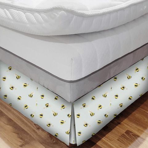 Bees Duckegg Bed Base Valance