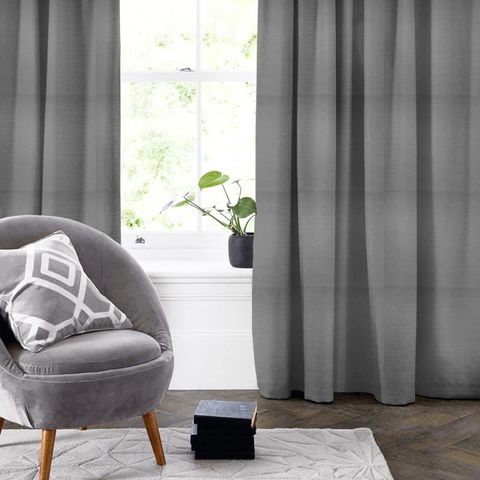 Isla Graphite Made To Measure Curtain