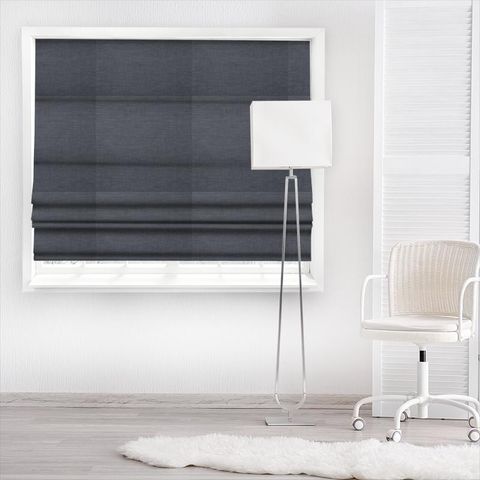 Lunar Charcoal Made To Measure Roman Blind