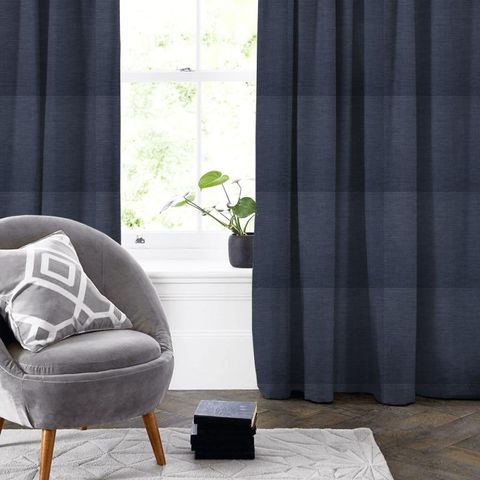 Lunar Indigo Made To Measure Curtain