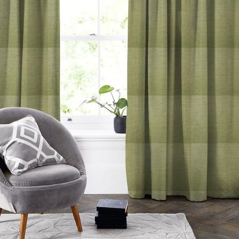 Lunar Olive Made To Measure Curtain