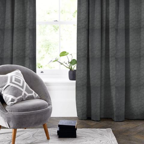 Quince Gunmetal Made To Measure Curtain