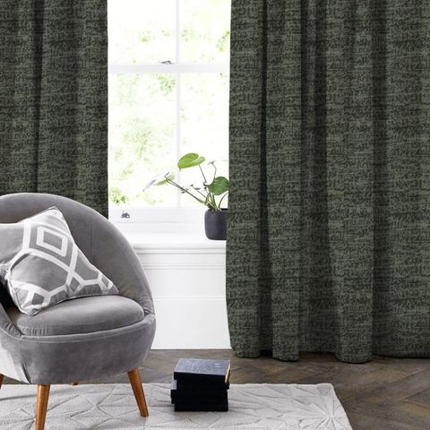 Viento Charcoal Made To Measure Curtain
