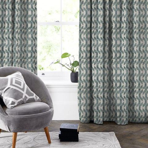 Locris Teal Made To Measure Curtain
